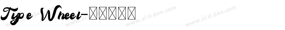 Type Wheel字体转换